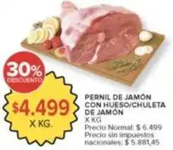 Carrefour Market Pernil de jamón con hueso/chuleta de jamón oferta