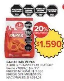 Carrefour Market Carrefour - galletitas pepas oferta