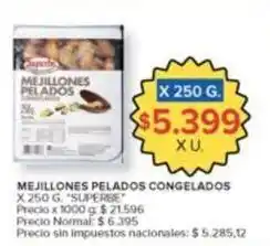 Carrefour Market Mejillones pelados congelados oferta