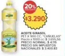 Carrefour Market Cañuelas - aceite girasol oferta