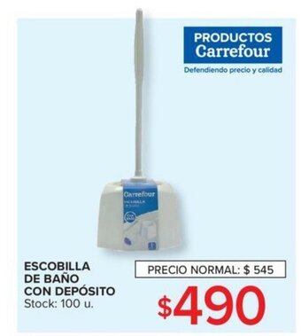 Carrefour Escobilla De Baño Con Depósito oferta