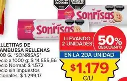 Carrefour Market Sonrisas - galletitas de sambuesa rellenas oferta