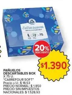 Carrefour Market Carrefour - pañuelos descartables box oferta