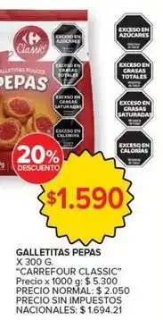 Carrefour - galletitas pepas