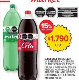 Carrefour Market Carrefour - gaseosa regular oferta
