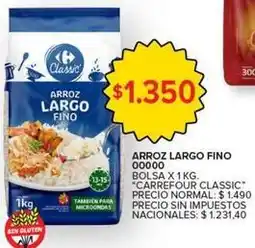 Carrefour Market Carrefour - arroz largo fino oferta