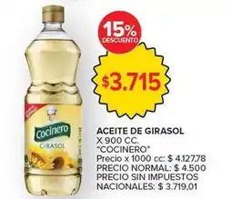 Carrefour Market Cocinero - aceite de girasol oferta