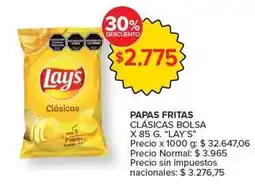 Carrefour Market Lay's - papas fritas clásicas bolsa oferta