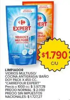 Carrefour Market Carrefour - vidrios multiuso/ cocina antigrasa/ baño oferta