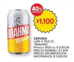 Carrefour Market Brahma - cerveza lata oferta