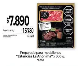 La Anonima Preparado para medallones oferta