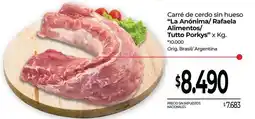 La Anonima Tutto - carré de cerdo sin hueso oferta
