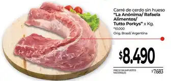 Tutto - carré de cerdo sin hueso