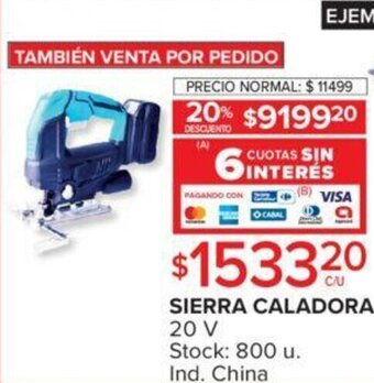Carrefour Sierra Caladora 20 V oferta