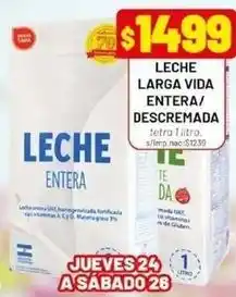 Almacor Vida - leche larga vida entera/descramada oferta