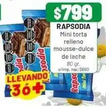 Almacor Rapsodia - mini torta relleno mousse-dulce de leche oferta