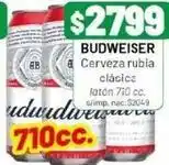Almacor Budweiser - cerveza rubia clásica latón oferta