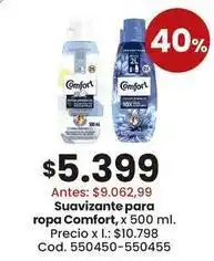 Coto Comfort - suavizante para ropa, x 500 ml oferta