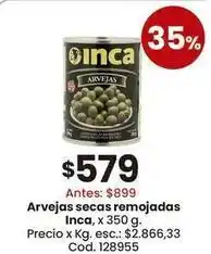 Coto Inca - arvejas secas remojadas oferta