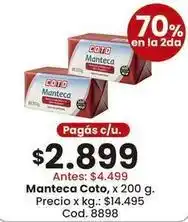 Coto Coto - manteca oferta
