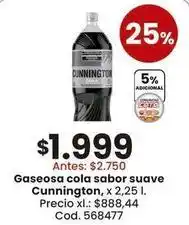 Coto Cunnington - gaseosa cola sabor suave oferta