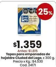 Coto Tapas para empanadas de hojaldre oferta