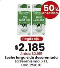 Coto La serenísima - leche larga vida descremada oferta