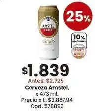 Coto Amstel - cerveza oferta