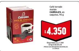 Cooperativa Obrera Cabrales - café torrado molido en saquitos oferta