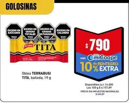Cooperativa Obrera Terrabusi - oblea terrabusi tita oferta