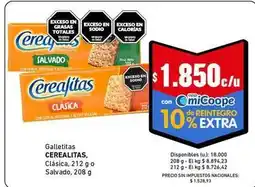Cooperativa Obrera Cerealitas - galletitas oferta