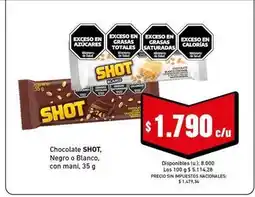 Cooperativa Obrera Shot - chocolate oferta