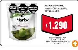 Cooperativa Obrera Morixe - aceitunas verdes, descarozadas oferta