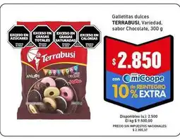 Cooperativa Obrera Terrabusi - galletitas dulces oferta