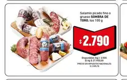 Cooperativa Obrera Sombra de toro - salamin picado fino o grueso oferta