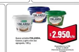 Cooperativa Obrera Finlandia - queso untable oferta