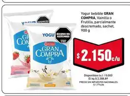 Cooperativa Obrera Gran compra - yogur bebible oferta