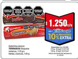 Cooperativa Obrera Terrabusi - galletitas dulces rellenas oferta