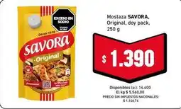 Cooperativa Obrera Savora - mostaza original oferta