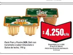 Cooperativa Obrera Ser - flan y postre oferta