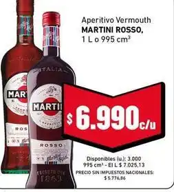Cooperativa Obrera Martini - aperitivo vermouth oferta