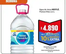 Cooperativa Obrera Nestlé - agua de mesa oferta