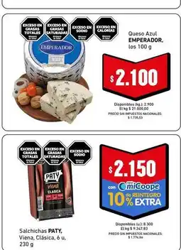 Cooperativa Obrera Emperador - queso azul oferta