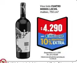 Cooperativa Obrera Malbec - vino tinto malbec oferta