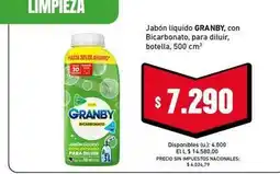 Cooperativa Obrera Granby - jabón líquido con bicarbonato, para diluir oferta