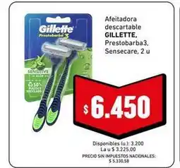 Cooperativa Obrera Gillette - afeitadora descartable prestobarba 3 oferta