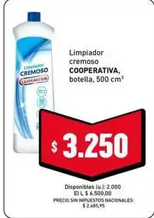 Cooperativa Obrera Limpiador cremoso oferta