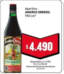 Cooperativa Obrera Amargo obrero - aperitivo oferta