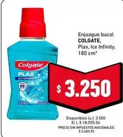 Cooperativa Obrera Colgate - enjuague bucal ice infinity oferta