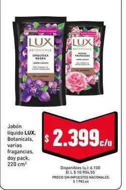 Cooperativa Obrera Lux - jabon liquido oferta